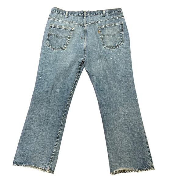 Vintage Orange Tab Levi’s in a 40 x 28 with Paint Stains No Style Tag - Picture 1 of 8
